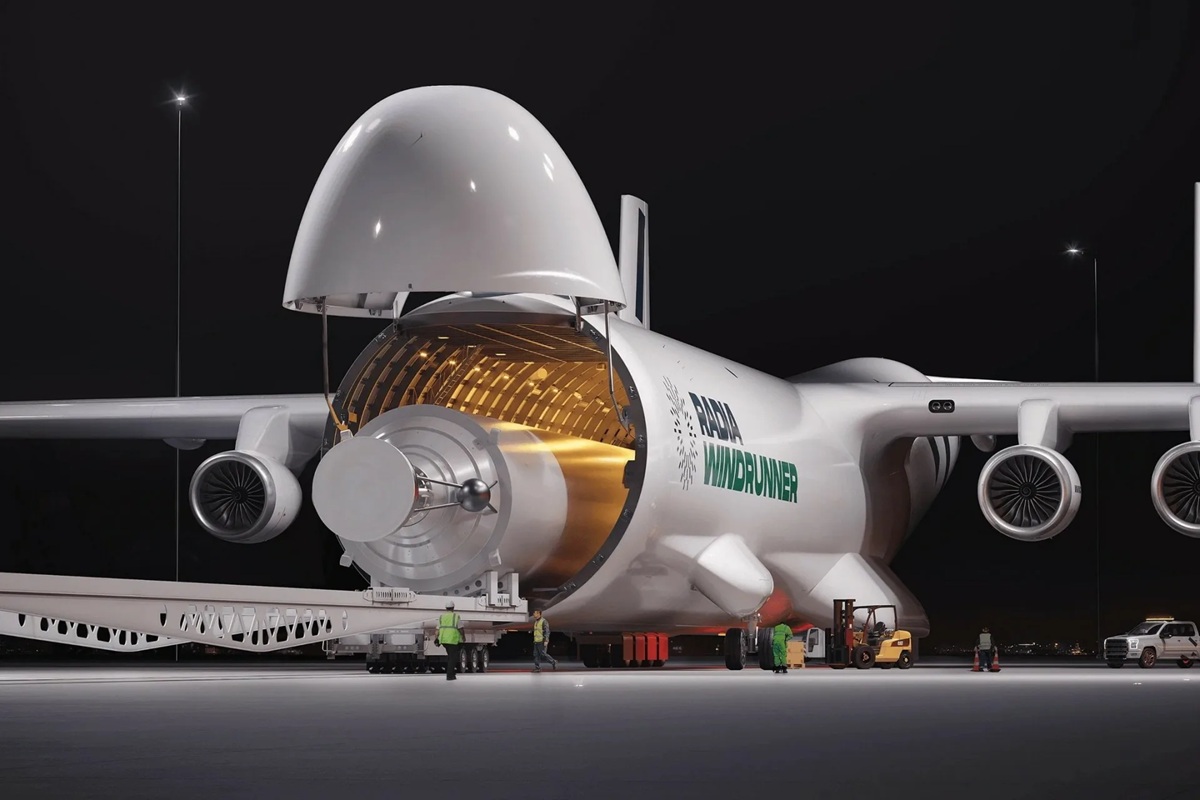 Největší letadlo na světě se vznáší ve vzduchu: má tři patra a je předmětem národní hrdosti.