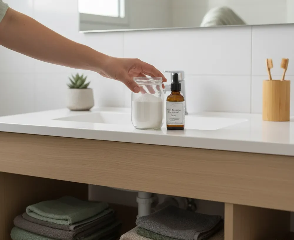 Jak vyrobit účinný přírodní osvěžovač vzduchu do koupelny pouze pomocí sklenice a dvou ingrediencí, které najdete doma